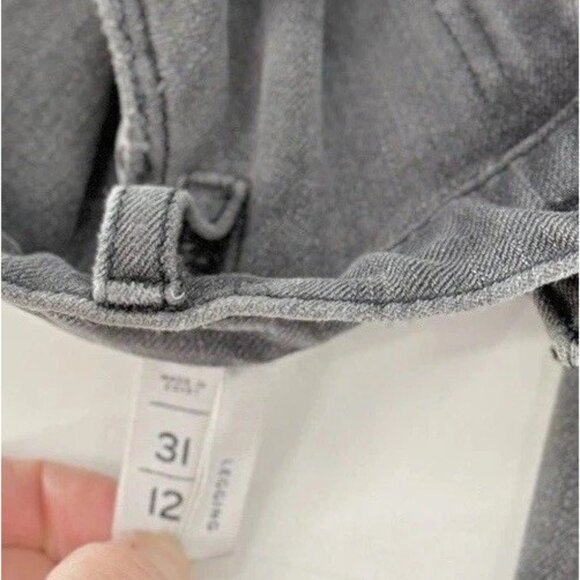Ann Taylor Loft Women’s Gray Stretch Leggings Jeans Size 31/12‎ Comfort Normcore - Picture 5 of 9
